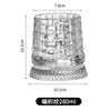 Rotating Whiskey Cup With Led Lamp Holder Crystal Glasses Tumbler for Cocktail Scotch, Bourbon, Gin, Brandy Home Bar Accessories