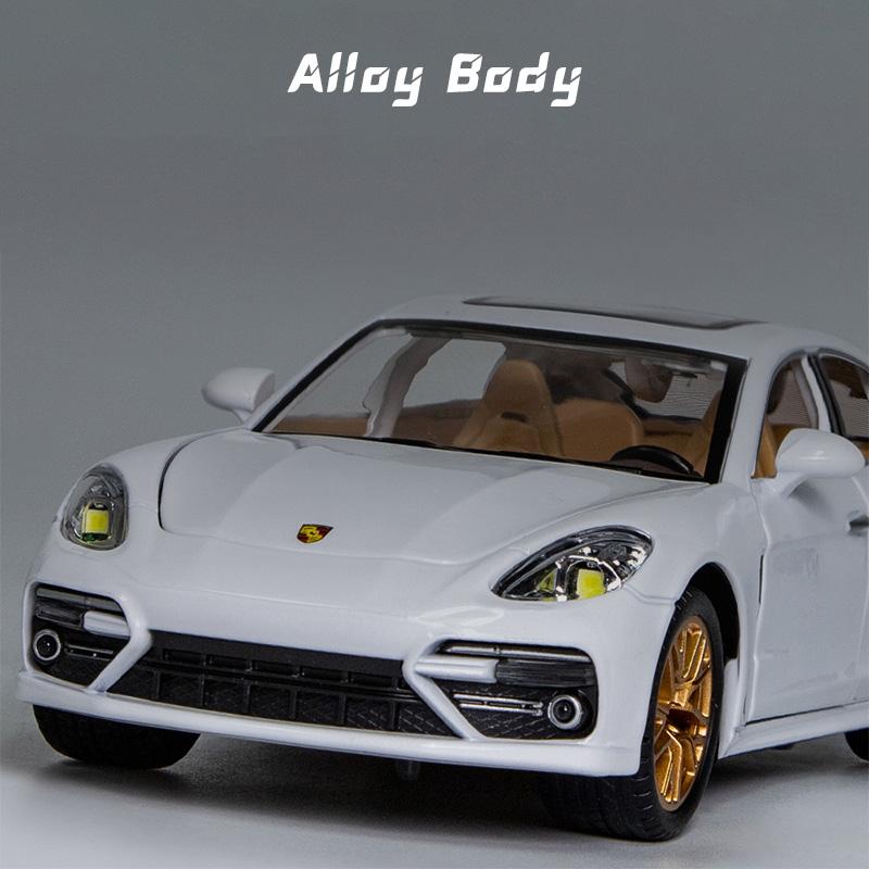 Масштаб 1/24 Panamera, модель автомобиля из сплава, световой и звуковой эффект, литой автомобиль, игрушки для мальчиков, детские игрушки, подарок на день рождения, детские игрушки, автомобиль, коллекция игрушек для мальчиков