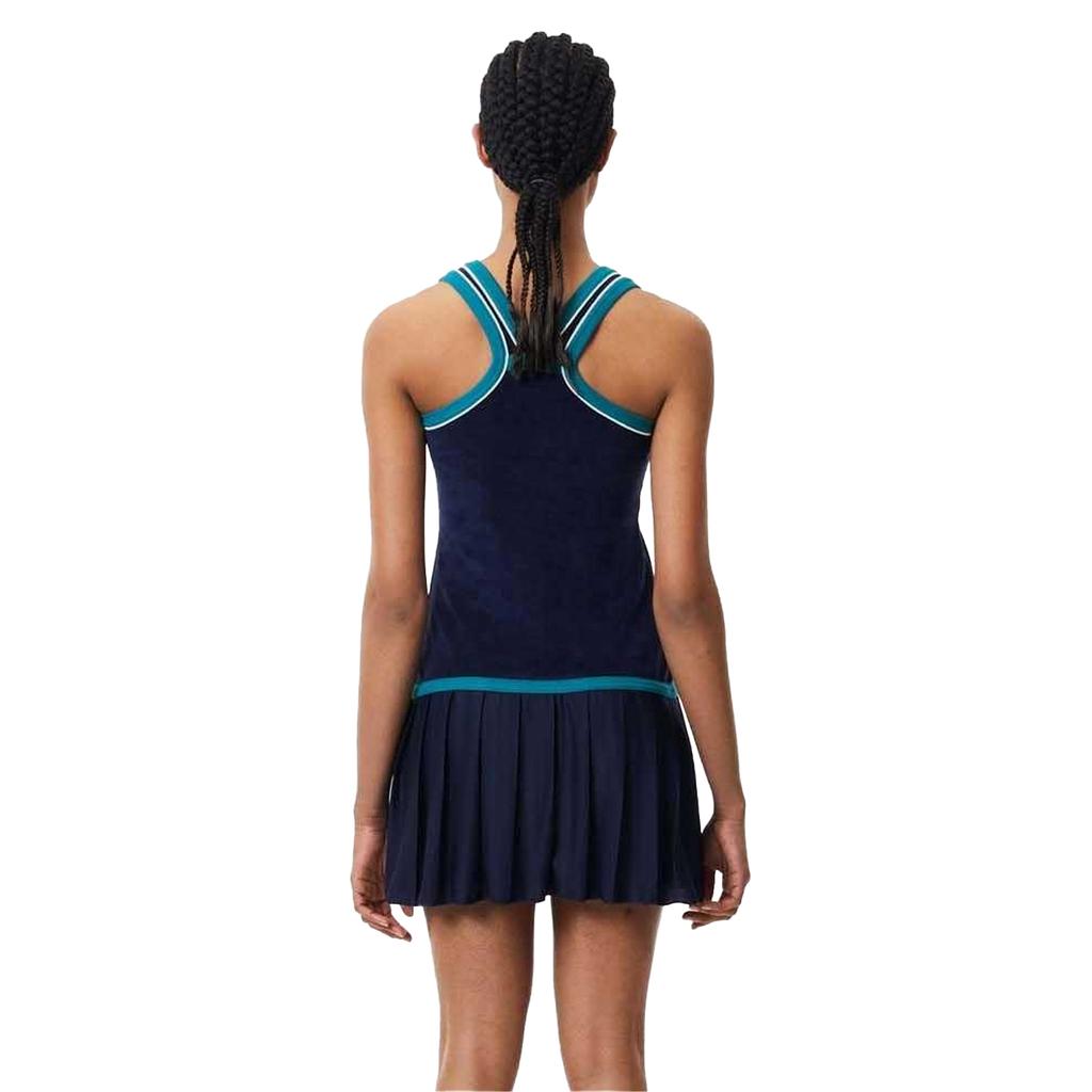 Lacoste Womens/Ladies French Terry Cross Back Slim Dress