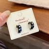 Enamel Drip Oil Star Hoop Earrings Vintage Colorful Dripping Earrings  Party