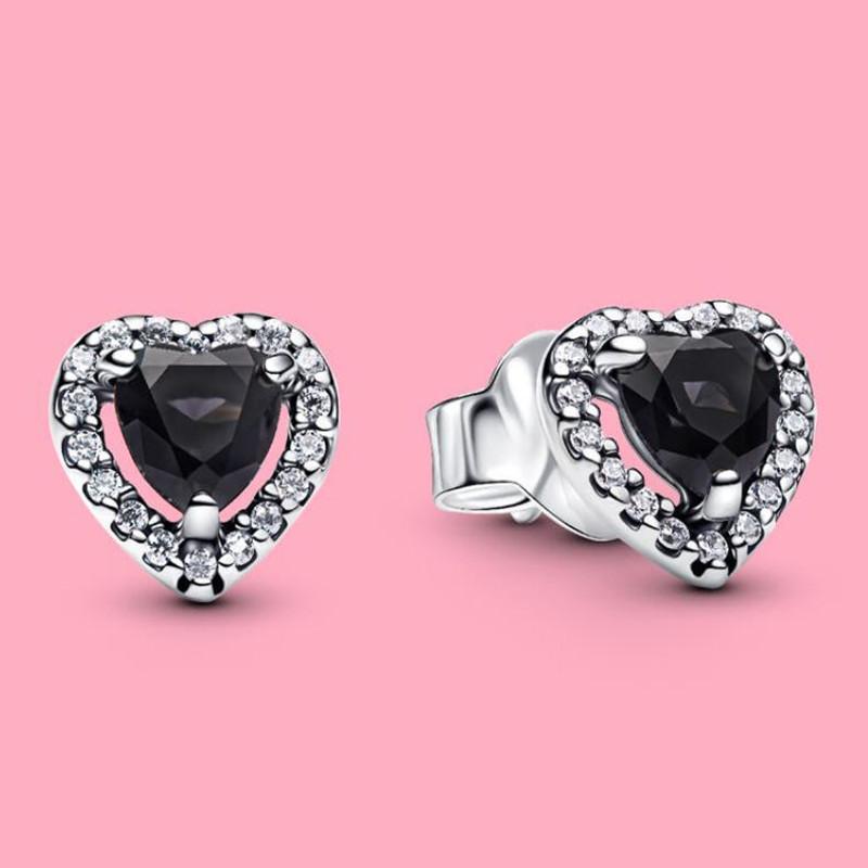 Искрящиеся серьги-гвоздики 'Лунная бабочка' из серебра 925 пробы для женщин, модные изящные украшения