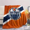 Edmonton Oilers Flannel Blanket, High quality Comfortable for All Seasons, Home Decor, Warmth and Comfort