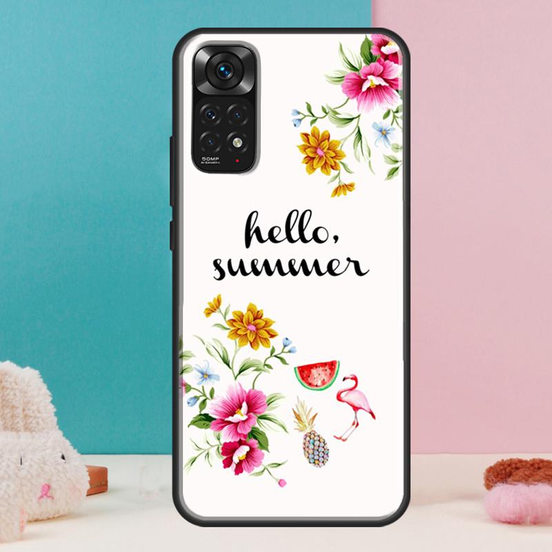 Чехол 'Летние Цветы' для Xiaomi Redmi Note 13 12 Pro 14 11 9 10 9S 10S 11S 12S Redmi 14C 13C 10C 12C