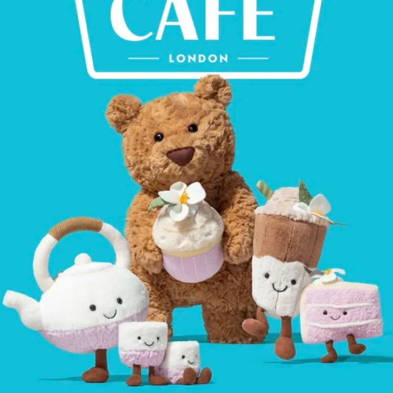 Jellycat Серия «Веселая еда» Торт Таро Магнолия Шанхайская лимитированная кукла Плюшевая кукла Маленький рост