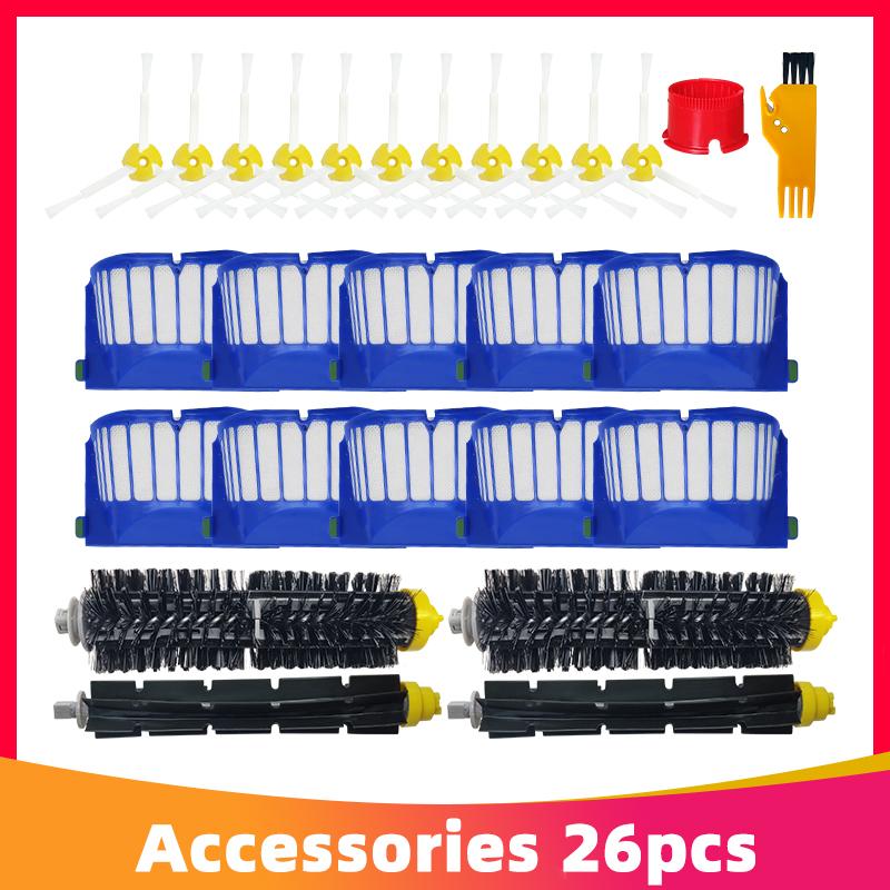For iRobot Roomba 600 Series 615 664 671 690 691 694 650 660 685 Robot Vacuum Cleaner Main Brush Side Brush Hepa Filter Parts