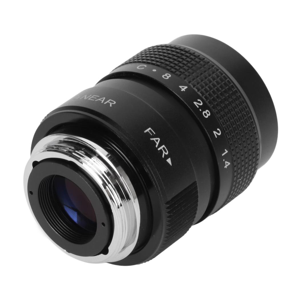 25mm F1.4 CCTV Lens Clear Efficient Light Conduction C Mount Camera Lens for Bar Shop Parking House Warehouse