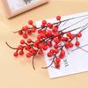 10 шт. искусственная ягодная ветка красная имитация поддельных декоративных ягодных стеблей для домашней праздничной вечеринки