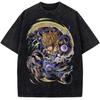Genos Printed Tee Anime One Punch Man Clothing Men Women Retro Washed T-shirts Short Sleeve Tshirt Harajuku Male Casual T Shirt
