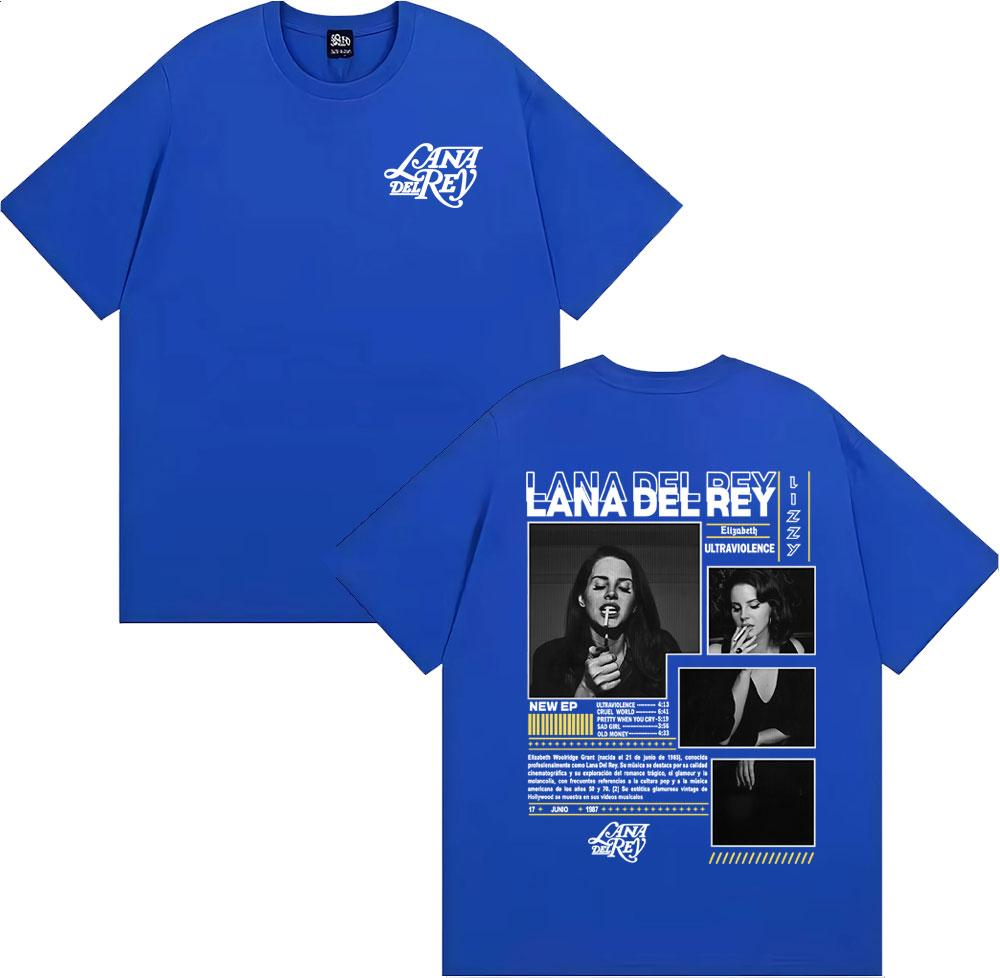 Lana Del Rey Ultraviolence Tour Album 2026 Merch Tshirt Summer Mens Womens Cotton Luxury Retro Fashion Tshirt Street Y2K