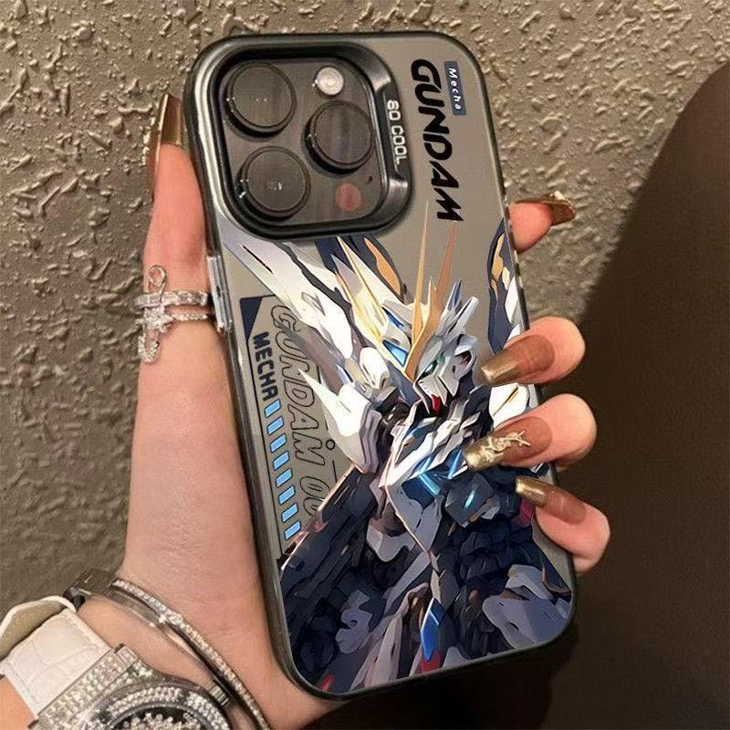 iPhone 17 Pro Max/16/15/14 Case: Zero Type Gundam-Inspired Energetic Design (Japanese/Korean Style)