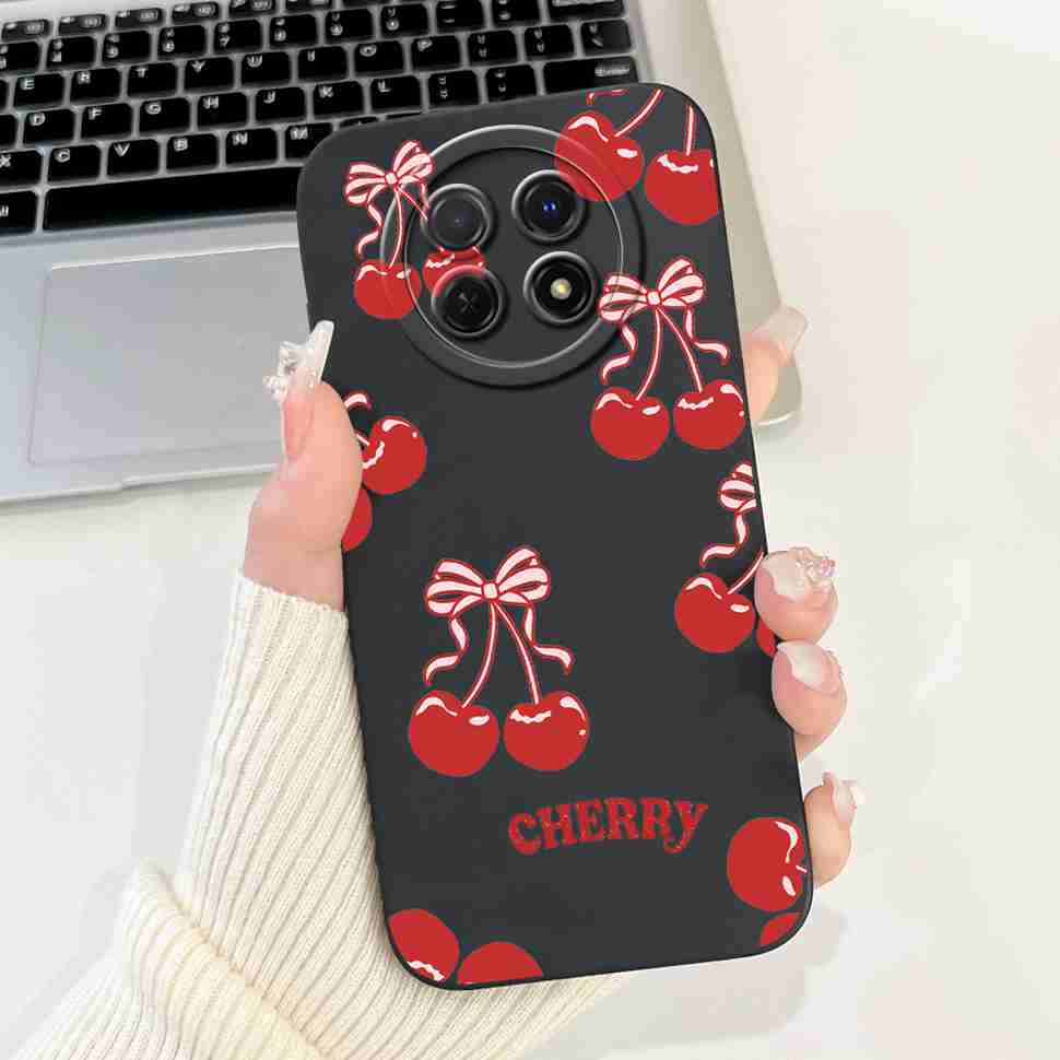 For Huawei nova Y91 Case STG-LX1 Cute Cartoon Rabbit Soft Silicone Cover For Huawei Enjoy 60X STG-AL00 6.95" Butterfly Shell