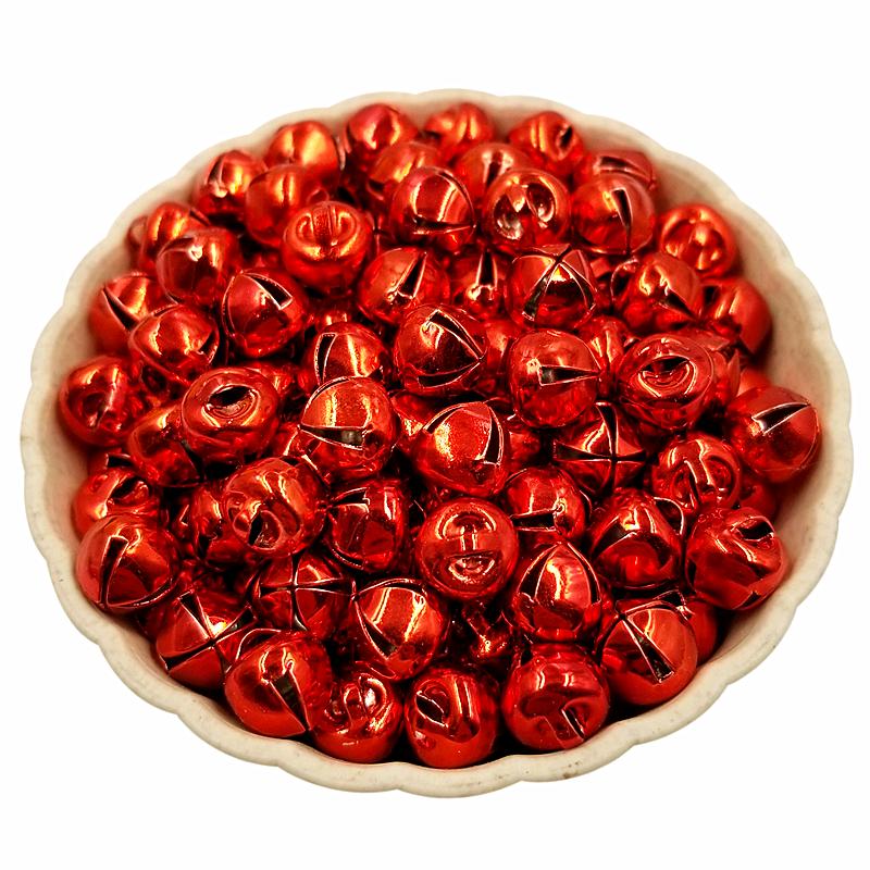 20 шт., 8 мм, рождественские бусины в виде колокольчика, свободные бусины, сделай сам, для праздничного декора, ожерелья, браслета