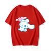 New Summer Cute Cinnamoroll TShirts Soft Cotton Short Sleeve Tees for Parents Kids Breathable Casual Daily Outfit Tops