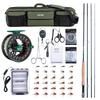 GOTURE Fly Rod Carbon Rod Fishing Fly Fishing Starter Kit #6 [with Bag]