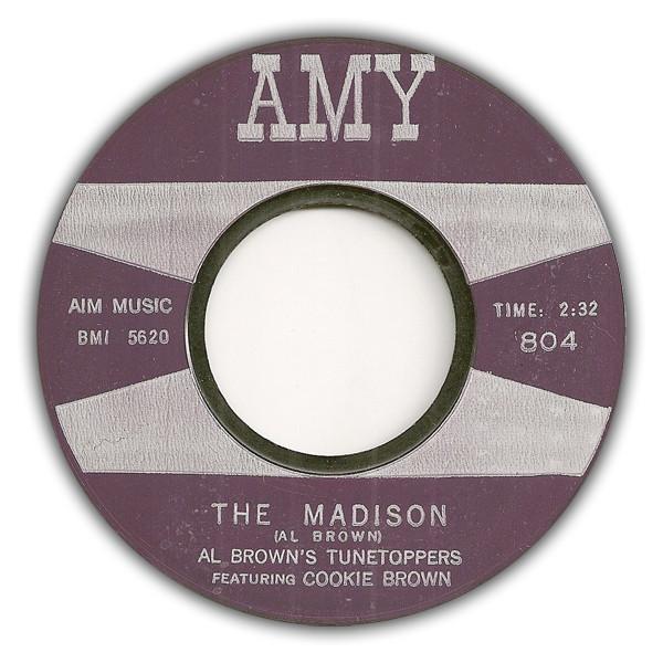 7inch Record AL BROWN'S TUNETOPPERS, COOKIE BROW - The Madison 804 Amy 1960 US Pop Used