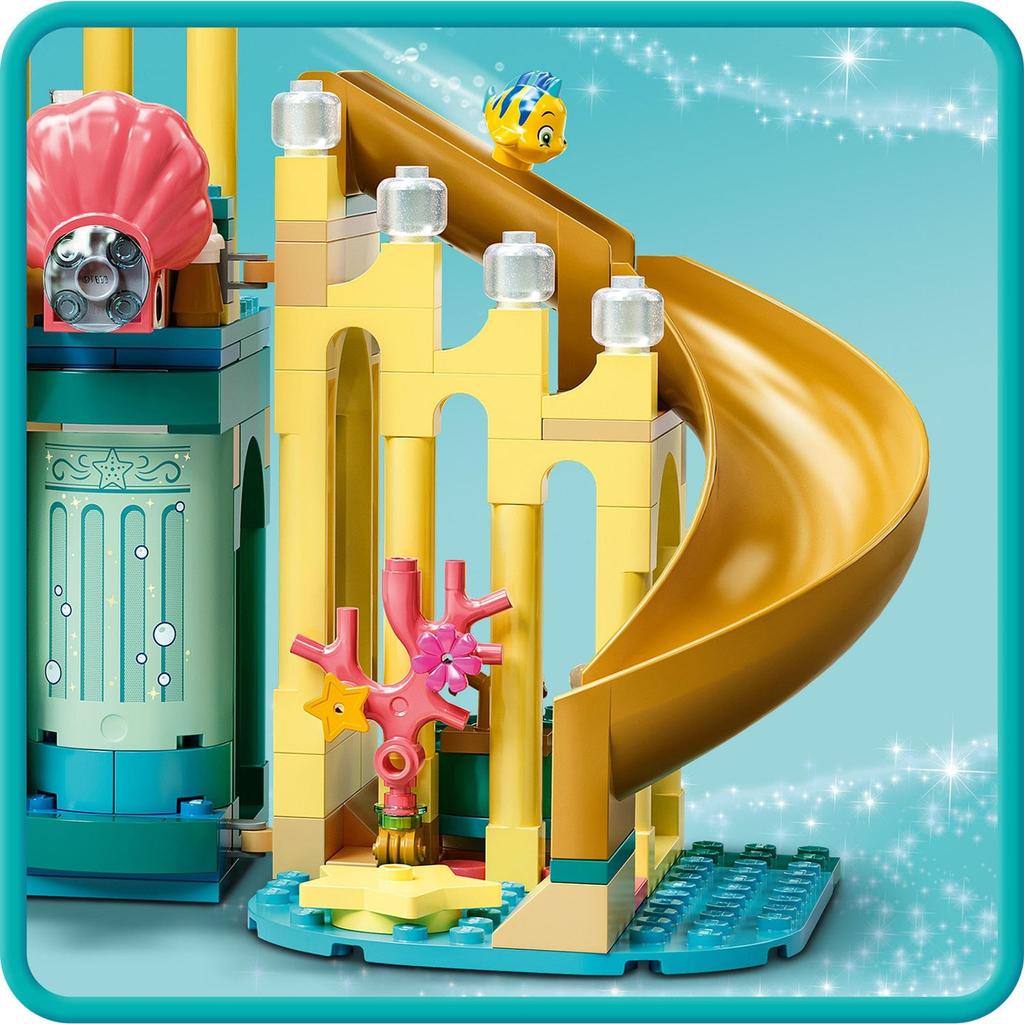 Конструктор LEGO Принцесса Диснея Ариэль Морской Замок, Рождественский Подарок, 43207, Игрушка, Строительные Блоки, Подарок, Кукла, Замок, Принцесса, Девочки, Возраст 6+