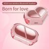 Heart-Shaped K520 Rotatable Bluetooth 5.4 TWS Headset - Deformable Dual Model