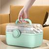 Large Medical Storage Containers 3 Layers Fold Tray Medicine Box with Handle Plastic Removable Pill Case Family First Aid Boxes