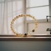 Golden Rutilated Quartz & Yellow Citrine Crystal Bracelet - Trendy, High-End Design, Natural Gemstone Jewelry