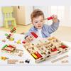 Wooden Toy Simulation Disassembly Toolbox Boy Baby Disassembly and Assembly Play House Toy Training Hand-eye Coordination Tool