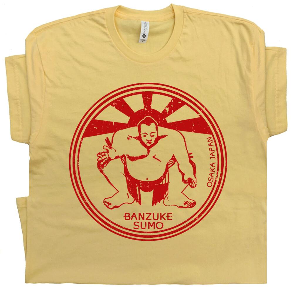 Japanese Sumo Wrestling Unisex T-shirt Japan Art Fight Club Retro Gym Wwf Karate Kid T