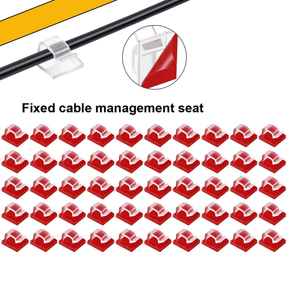 Adhesive Cable Clips Wire Clips Cable Wire Management Wire Cable Holder Clamps Cable Tie Holder For Car, Office And Home