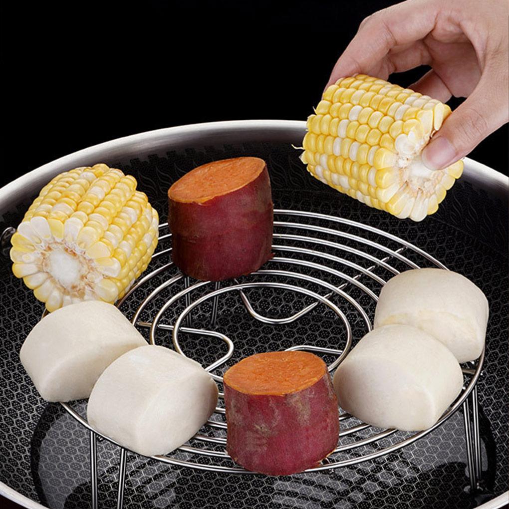 Паровая решетка из нержавеющей стали, нержавеющая сталь, решетка для пароварки для яиц, аксессуары для посуды, кухонная утварь, держатель для фритюрницы для жарки