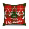 Красный клетчатый рождественский наволочка льняная наволочка для диванной подушки офисная наволочка новый стиль