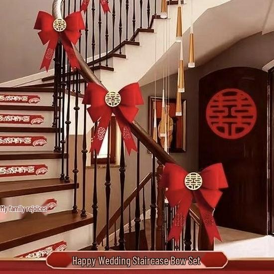 Wedding Room Decor: Stair Railing Flowers & Balloons Package