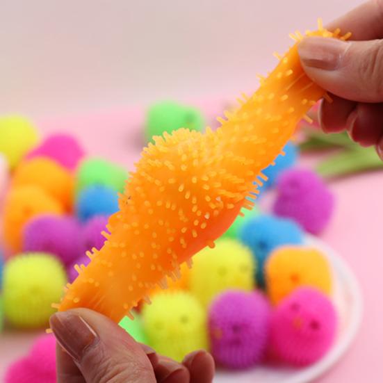 12Pcs LED Puffer Balls Easter Eggs Glowing Toys for Kids Light Up Squeeze Sensory Ball Fidget Toys Easter Egg Fillers Party Favors Easter Basket