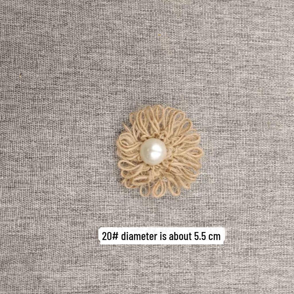 Льняная цветочная корзина ручной работы: 3D-украшение для шляпы в виде розового банта для поделок своими руками и в детском саду