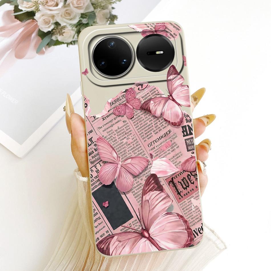 For Huawei Nova 15 Pro 15 15Ultra 2026 Cute Cat Flower Cartoon Phone Case For Huawei Nova15 15Pro Soft Silicone Covers Bumpers