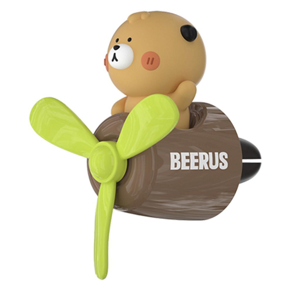 Car Air Freshener Vent Clip Cartoon Pilot Oil Diffuser Vent Clip Rotating Propeller Automotive Air Outlet Fan Cute Car Diffuser