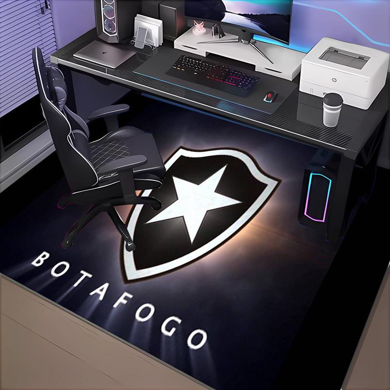 1PC Botafogo de Futebol Rug Game Carpet, Floor Mat for Bedroom Living Room Entryway Rug, Home Decor Idea Gift for Christmas birthday