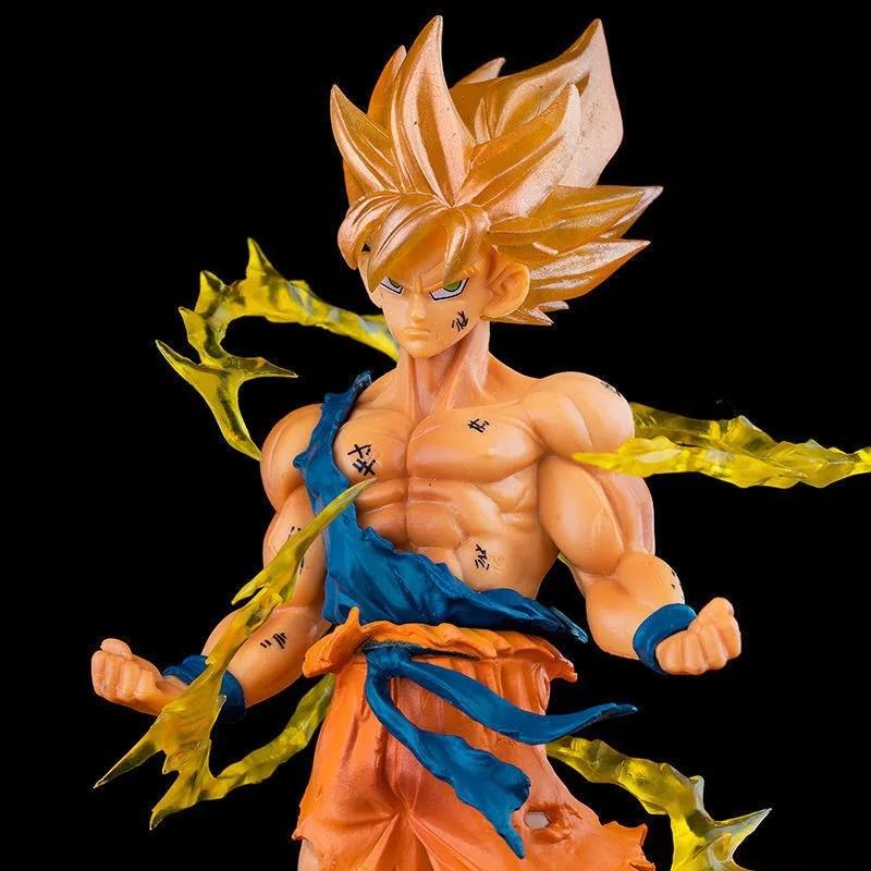 Фигурка аниме Dragon Ball Сон Гоку Супер Сайян 16 см Гоку DBZ Фигурка действия Модель Подарки Коллекционные фигурки для детей