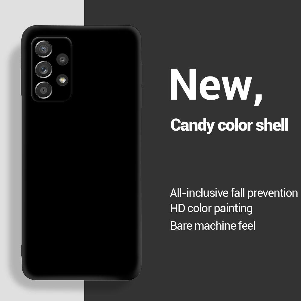 Чехол из жидкого силикона для Samsung Galaxy A52 A52s A72 A33 A53 A73 A12 A22 A32 A13 A23 A14 A15 A24 4G A34 A54 A25 5G Мягкая накладка
