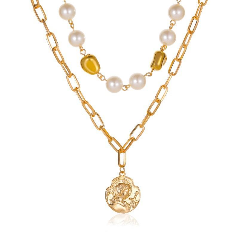 4 шт./набор Современные трендовые многослойные ожерелья для женщин с цирконами и сплавными соединениями, необычные модные сексуальные ожерелья для ключиц