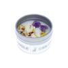 Soy Wax Candle In Metal Tin Dry Flower Crystal Stone Aromatherapy Candles for Bath Healing Spa