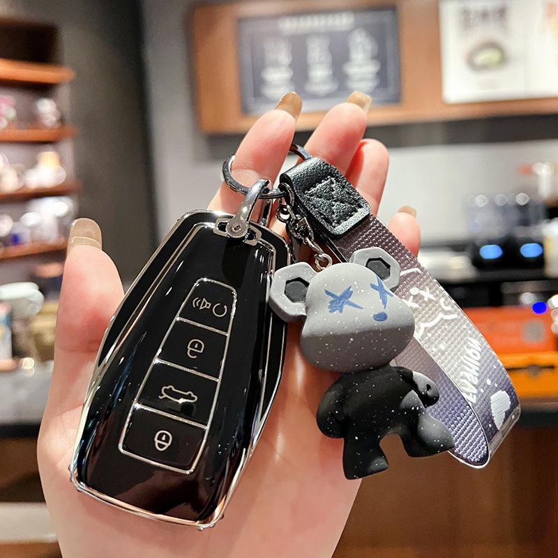 Чехол для автомобильного ключа из ТПУ для Geely Coolray X7 EX7 X6 Geometry C Emgrand Global Kulrey Hawk GX7 Okavango NL3 SUV GT GC9