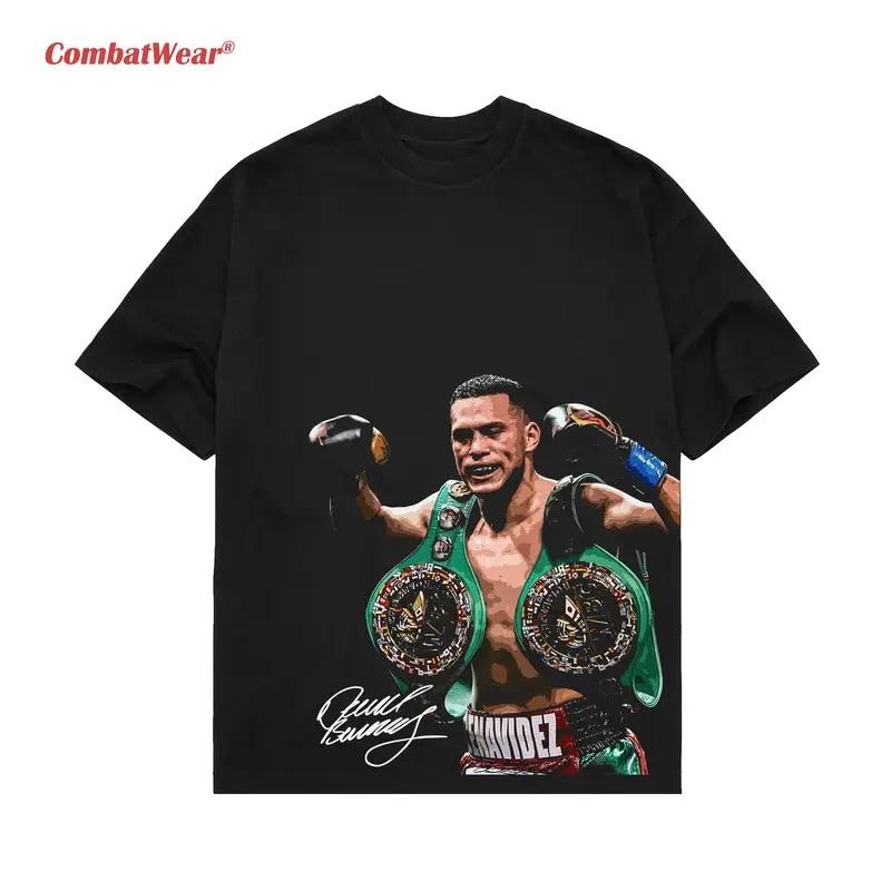 COMBATWEAR David Benavidez Boxing Graphic T-Shirt Vintage Sports Fan Tee Gift