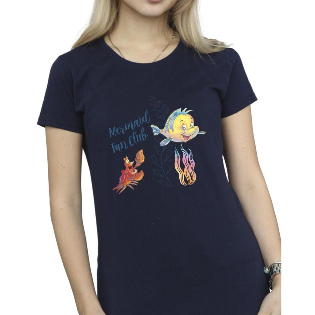 Disney Womens/Ladies The Little Mermaid Club Cotton T-Shirt