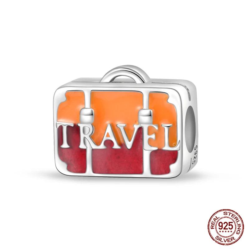 Медные Шармы-Подвески для Путешествий на Воздушном Шаре, Подходят для Оригинального Браслета, Камера, Шарм Эйфелева Башня, DIY Ювелирные Изделия