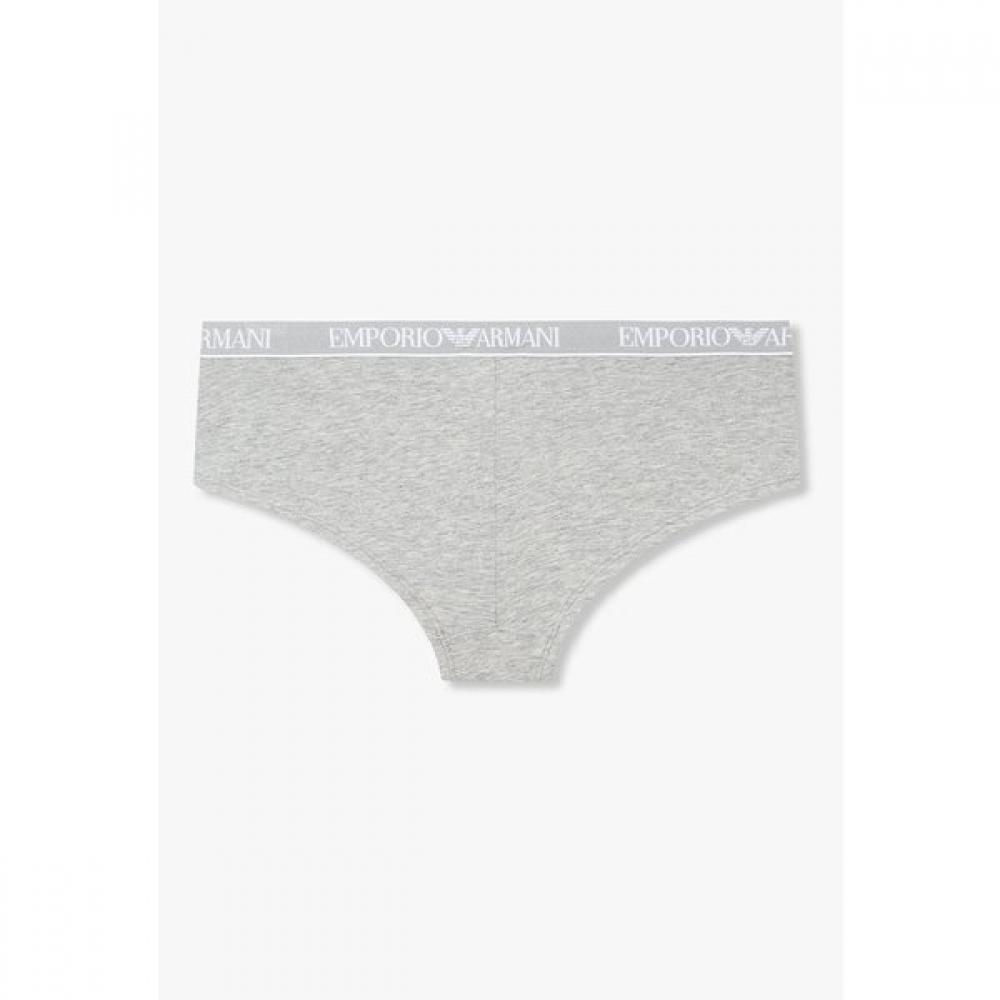 Emporio Armani Женские плавки с полосками и вырезом сзади Логотип 0826112501
