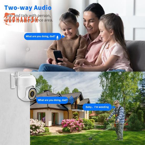 1 комплект камеры наблюдения A13 — 1080P HD-совместимая, двойная подсветка ночного видения, встроенный микрофон, вращающаяся камера наблюдения, товары для дома