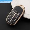 All-inclusive Soft TPU Car Key Case Cover Remote Fob Shell Protector For Honda CRV City Civic Accord HRV Vezel 2020 2021 2022