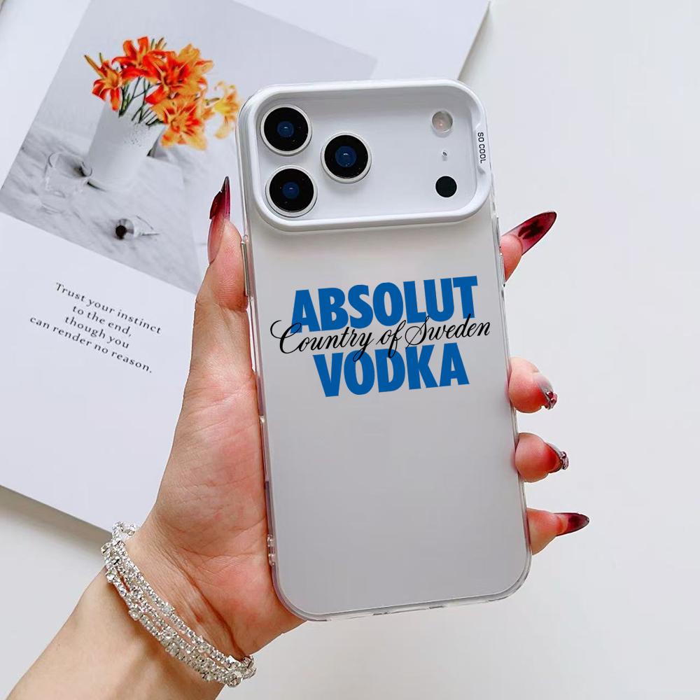 КРУТОЙ Чехол для телефона COOL A-AbsolutS V-VodkaS Для iPhone 17 16 15 14 13 12 11 Pro Max Air Матовый Лазерный Аврора Ударопрочный Funda