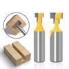 1/2pc12mm 1/2 Inch Shank T-Slot Cutter Router Bit Set Key Hole Bits Hex Bolt T Slotting Milling Cutter for Wood Woodworking Tool