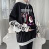 Anime Demon Slayer Kokushibo Printed Hooded Men Women Kimetsu No Yaiba Cool Hoodies Casual Loose Sweatshirt Harajuku Streetwear