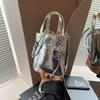 1 шт. Однотонная сумка через плечо для женщин Универсальная ручная сумка-кроссбоди Модная сумка-тоут, в которую поместится мобильный телефон