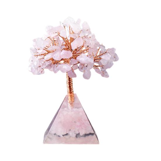 Modern Fake Crystal Tree Aesthetic Pyramids Ornamental